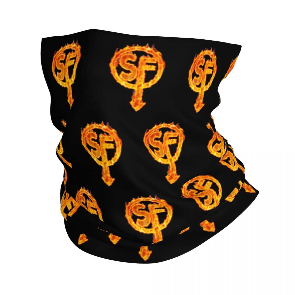 Sally Face SF Logo Bandana Neck Gaiter Printed Sanitys Falls Magic Scarf Warm Face Mask Cycling for Men Women Adult Washable