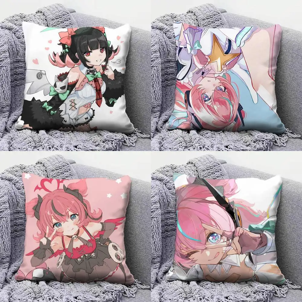 nangong yu Aria Sunna ZZZ zenless zone zero Pillow Covers, Home Sofa Cushion Covers and Aecorative Custom