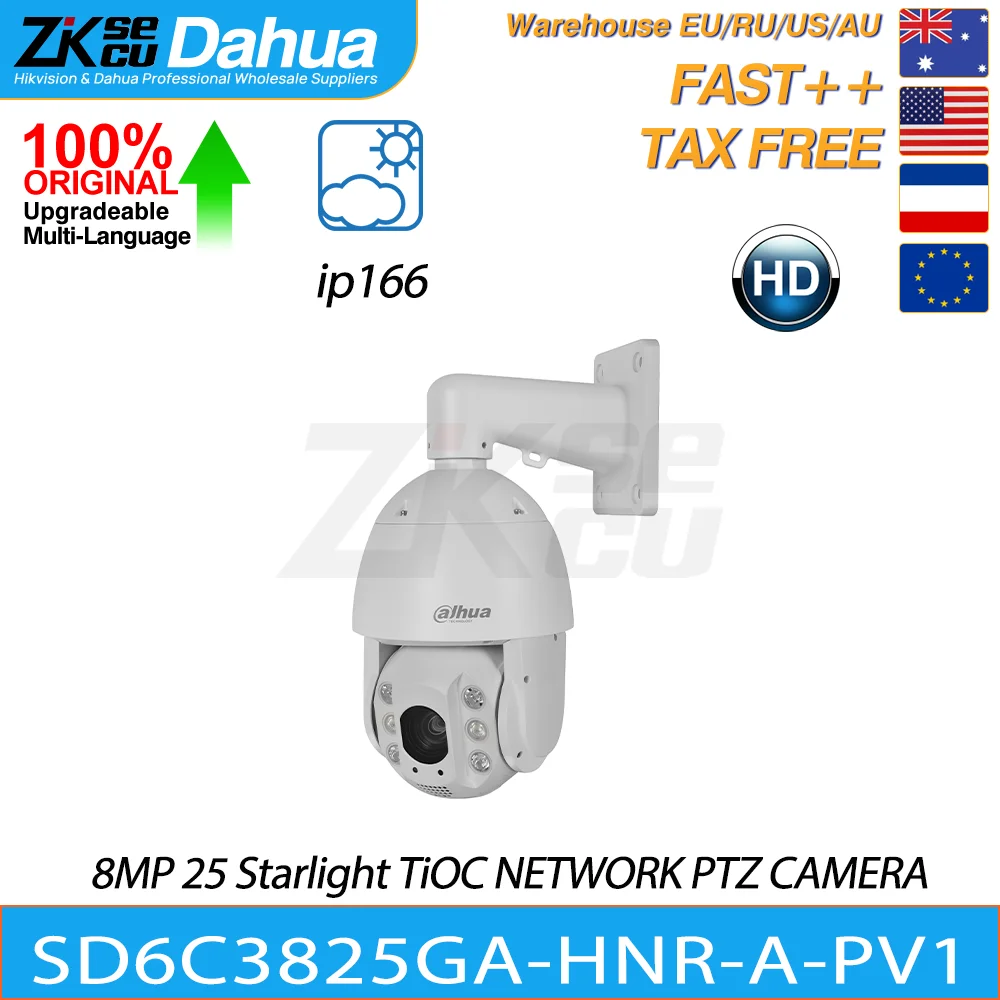 

Dahua-оригинальная Φ 8MP 25 Starlight TiOC сетевая PTZ-камера IP66 SMD 4,0. ИК-область распознавания лица на расстоянии до 150 м.