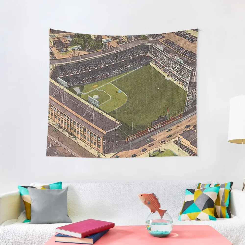 Ebbets Field, Brooklyn New York, Brooklyn Baseball Stadium, Old Stadiums, Subway Series, Tapestry