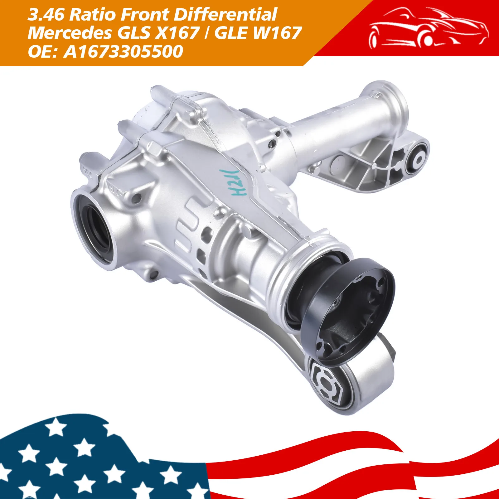 AP02 Front Differential 3.46 Ratio 1673305500 for Mercedes GLS GLE W167 X167 GLE53 GLE63 AMG GLE450 GLS450 GLS580 GLE580 2020-2025