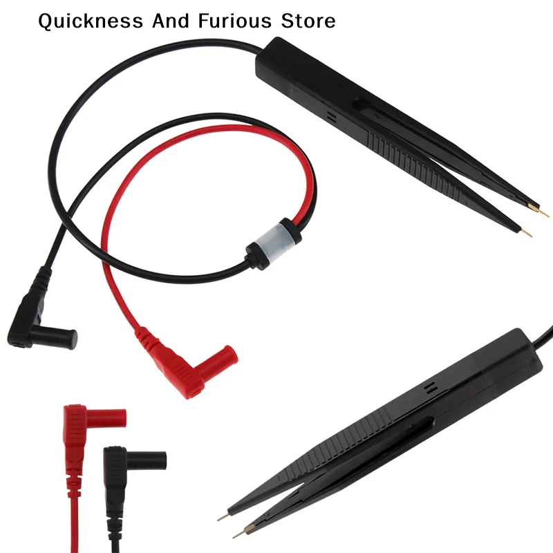 【TO】Clip Test Pen Multimeter Probe Tweezers Patch For Capacitance Inductance Resistor Chip Components Multi-Use Electric Tool