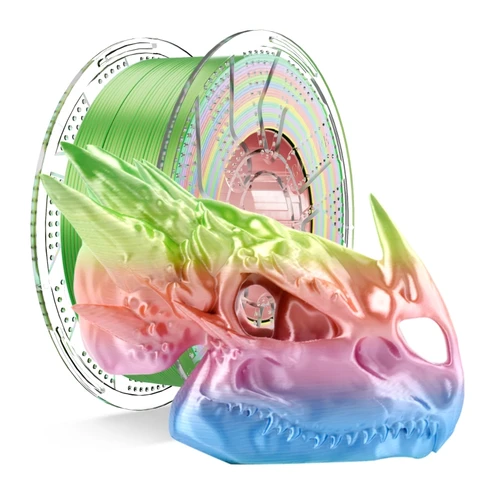 Conjure Silk PLA Rainbow Matte Multi-Color 1.75 мм, двух-/трехцветный, быстросохнущий пластик 1 кг для 3D-принтеров пла-пластик отзывы - №7
