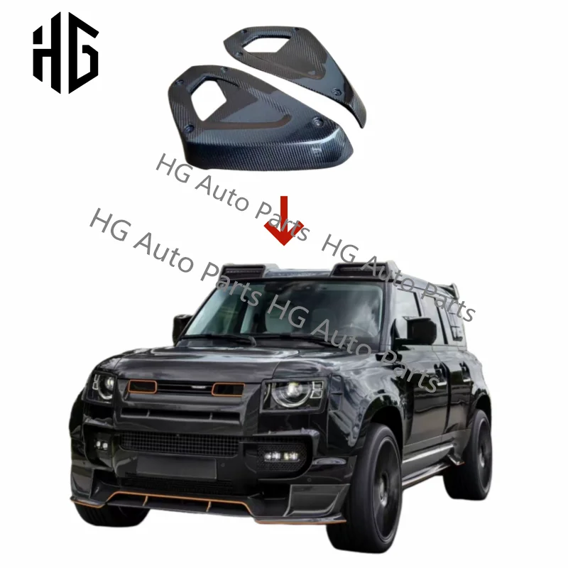 Best Price Real Carbon Fiber Center Control Interior Trim Panel For Land Rover Defender 90 110 130 Car Interior Accessories