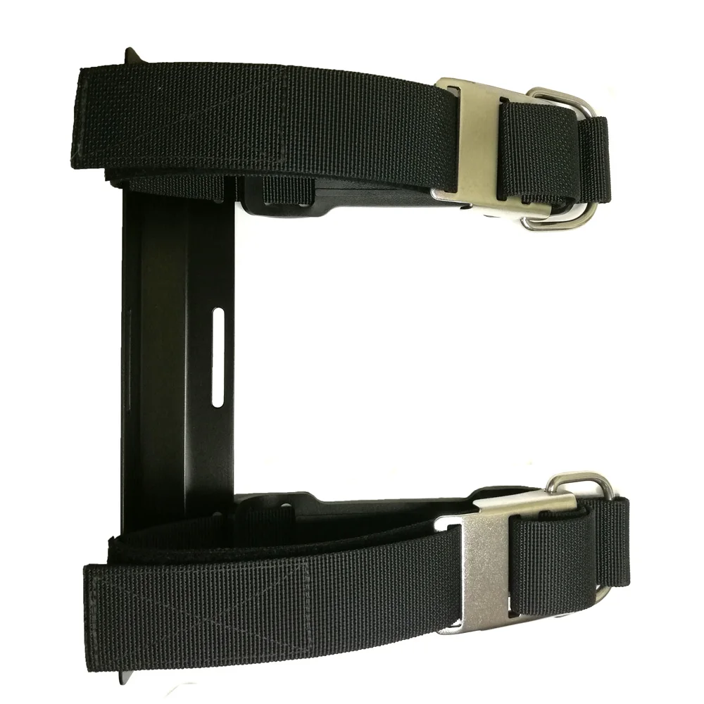 Aluminum Tech Scuba Diving Single Tank Adapter with 2 Tank Straps for Scuba Diving BCD Backplate Adapter System Set