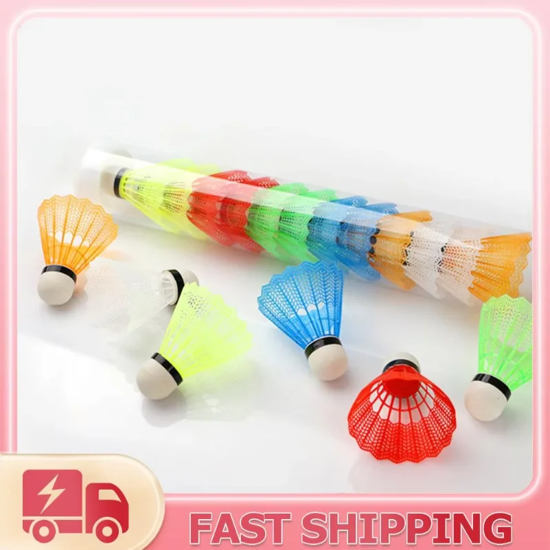 12pcs Plastic Badminton for Hitting Practice Lightweight Badminton for Practice Portable Badminton for Training Outdoor Supplies