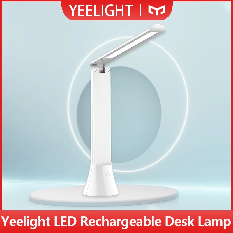 Yeelight Rechargeable LED Desk Lamp Flashlight Foldable Touch Dimming Brightness 2 Color Temperature 5500K Type C Charging