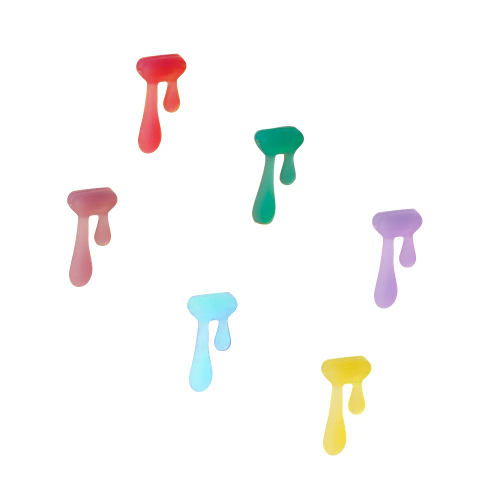 

6 Pcs Glass Identifier Food Grade Silicone Water Drop Non Slip Reusable Party Glass Marker Charms Kitchen Bar Supplies