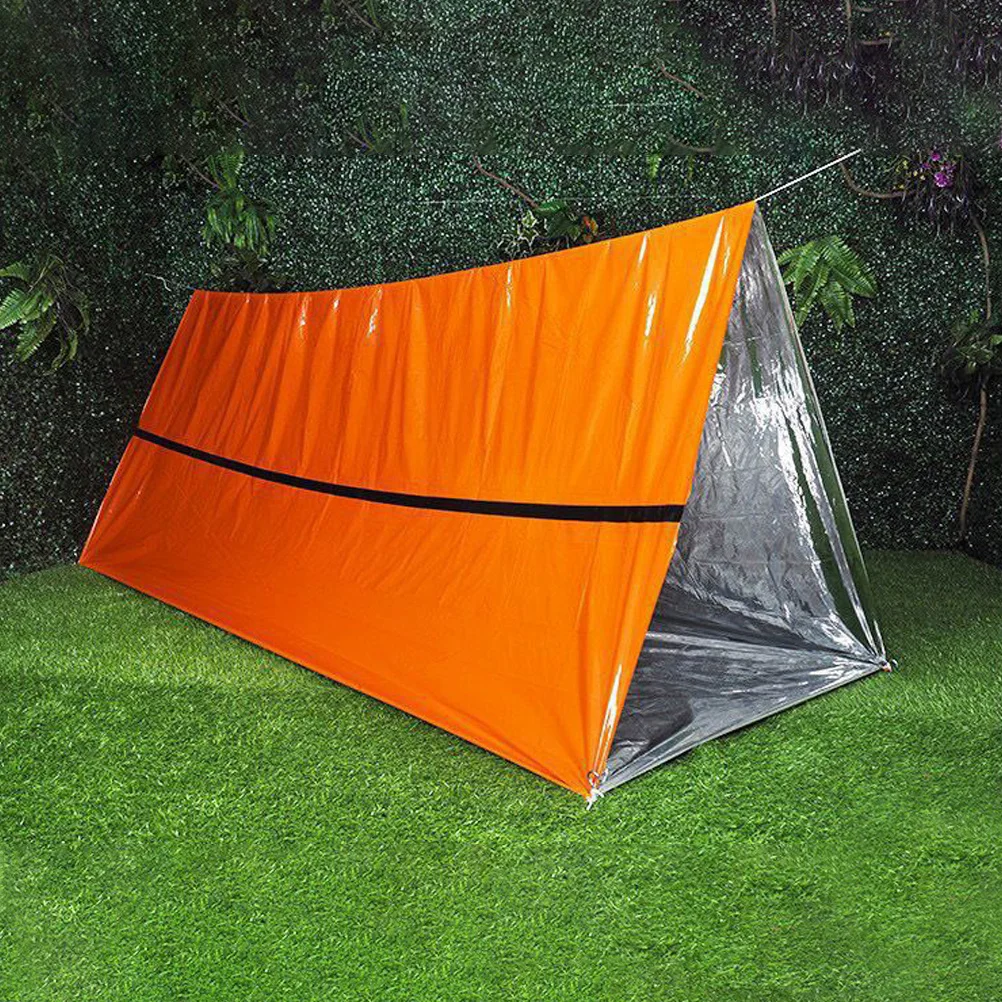 

Emergency Outdoor Tube Tent Lightweight Compact Pe Material Survival Shelter for Hiking Camping Cycling Orange