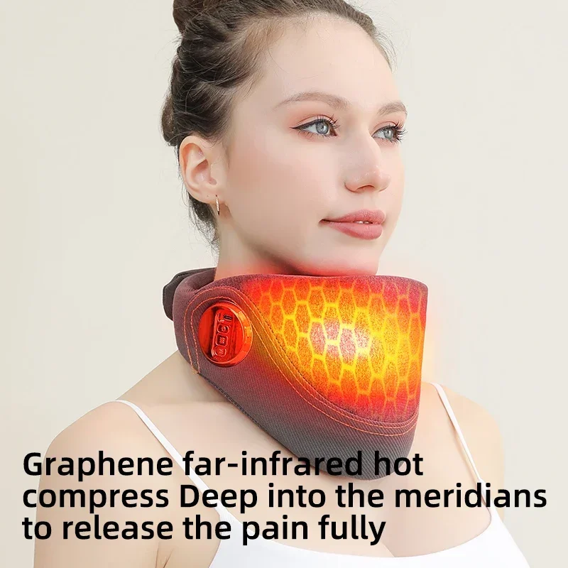 High Quality Three-Mode Traction and Vibrating Neck Shoulder with Heat Therapy Hot Sale Product fast shipping