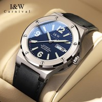 Carnival Iw For Mens Automatic Watch Japan Nh36a Mechanical Movement Male Fashion Sapphire Crystal Steel Wristwatch Montre Homme