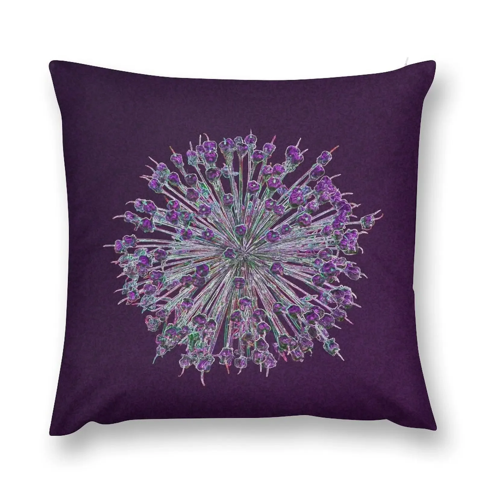 Purple Allium 2 Throw Pillow Christmas Pillow Sofa Cushions Cover pillow