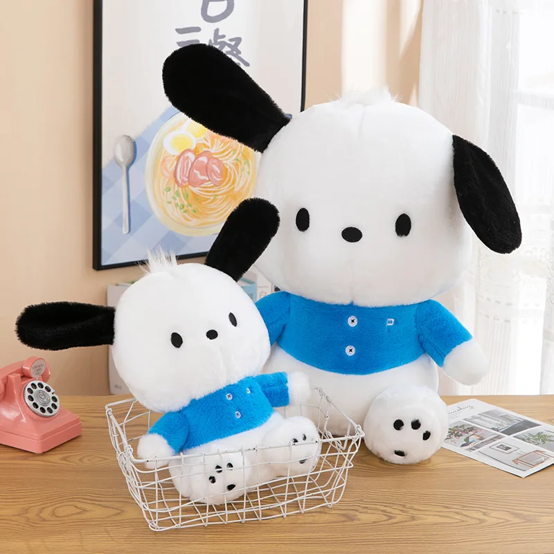 Sanrio Pochacco wypchane pluszowe zabawki śliczne pluszowe lalki Kawaii lalki dla dzieci prezent urodzinowy