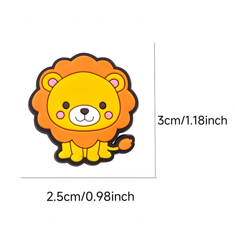Hot Sales 20-50Pcs Cartoon Cute Small Animal Series PVC Shoe Charms Accessories DIY Detachable Waterproof Shoe Decorations Gifts