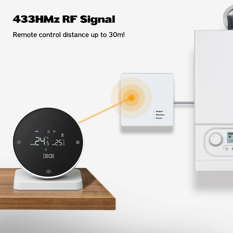Wireless Wifi Thermostat für Gaskessel Heizung Tuya Wifi Thermostat Unterstützung Voice App Steuerung Arbeit für Google Home