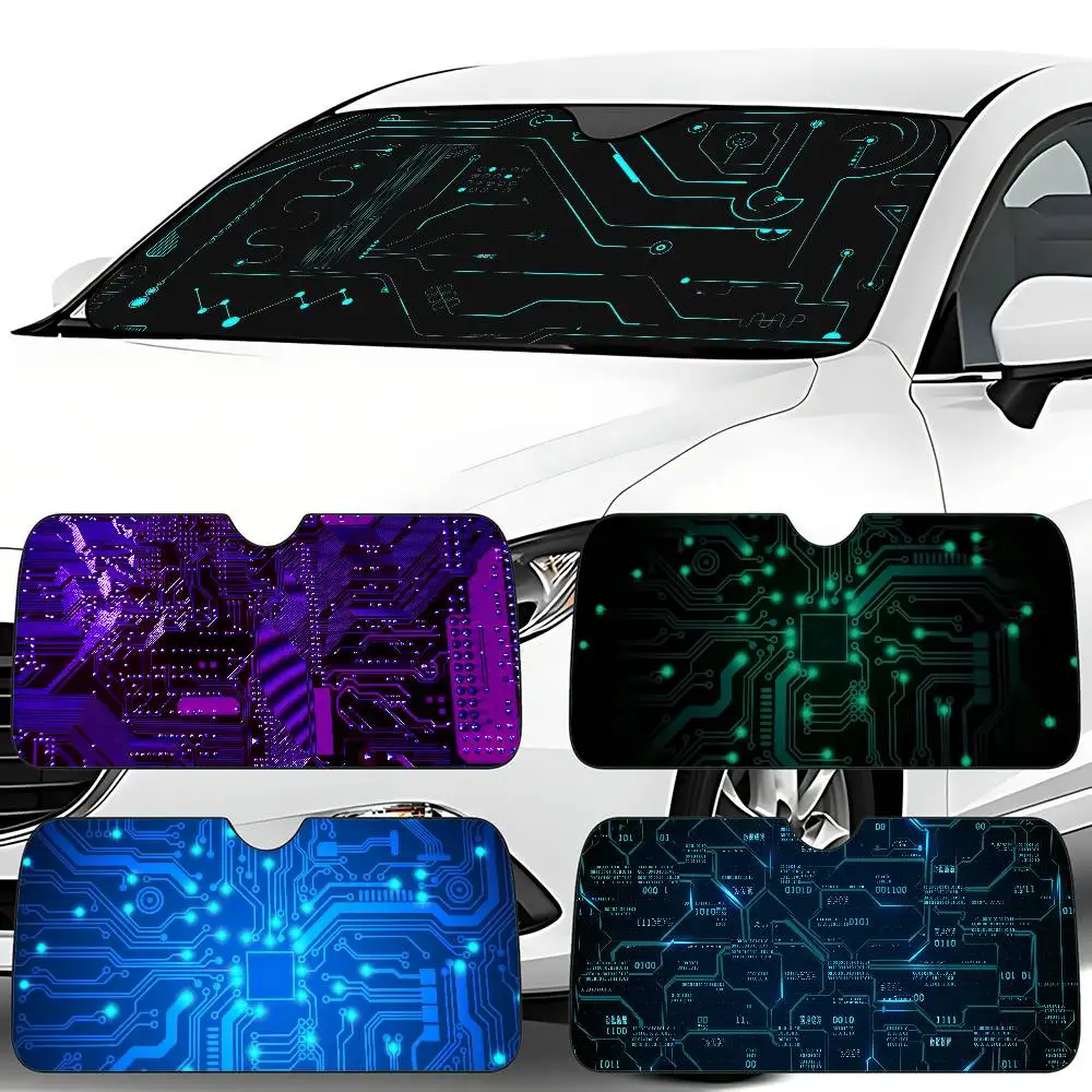 

Автомобильный солнцезащитный козырек с печатной платой 130x70 см, автомобильный солнцезащитный козырек, защита от ультрафиолета, автомобильный козырек, аксессуары для автомобилей