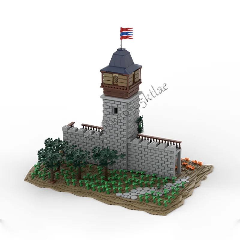 ชุดตัวต่อโมเดลปราสาทยุคกลางแบบเรโทร 2160 ชิ้น ชุดประกอบ DIY สำหรับเด็ก ของขวัญวันเกิด