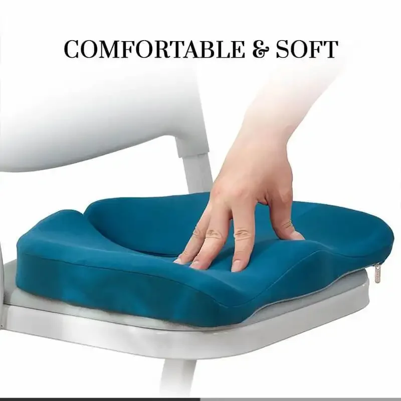 Pressure Relief Seat Cushion Back Pain Orthopedic Therapy Car Office Chair Wheelchair Support Tailbone Sciatica Relief Artifact