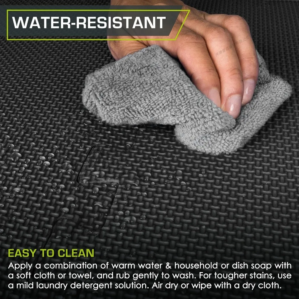 10Pcs Matras Latihan Busa Interlocking Anti-Selip EVA Puzzle Lantai untuk Rumah Gym Ruang Olahraga Ruang Bermain Lantai