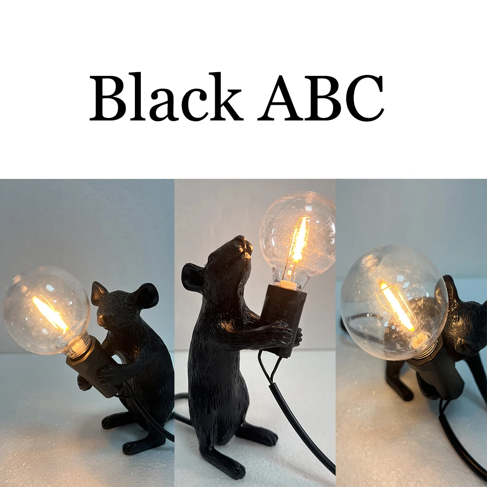Modern Mouse Lamp LED Night Lamp Home Room Desktop Bedside Night Light Home Room Decor Lighting Desk Lamp Table Lamp Pendant