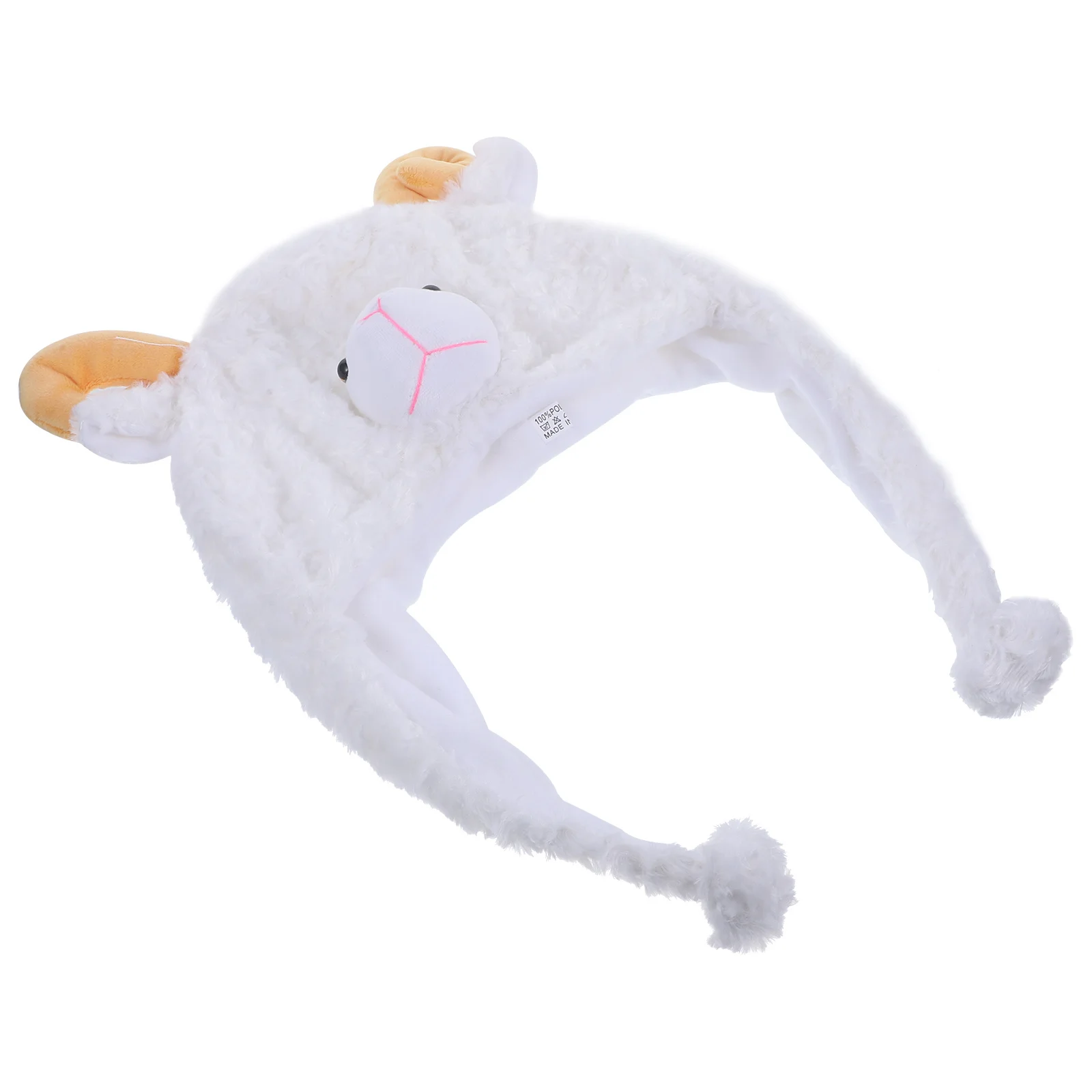 Animal Winter Hat Ski Style Soft Comfortable Hood with Earflaps Pom Pom Flaps Fits Most Children Adults Costume Accessory