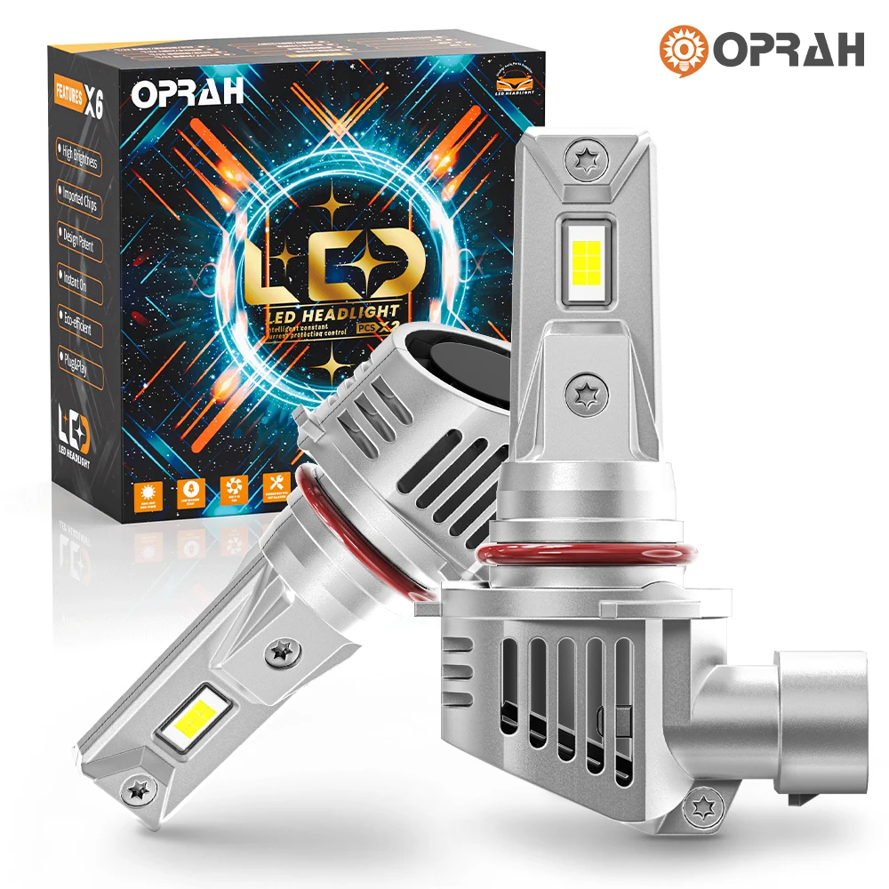 

2X Oprah Super LED Headlight Bulb CSP Fanless for Car Motorcycle H4 H7 H11 9005 HB3 9006 HB4 LED Hi/Lo Beam MotorbikeHeadlamp12V