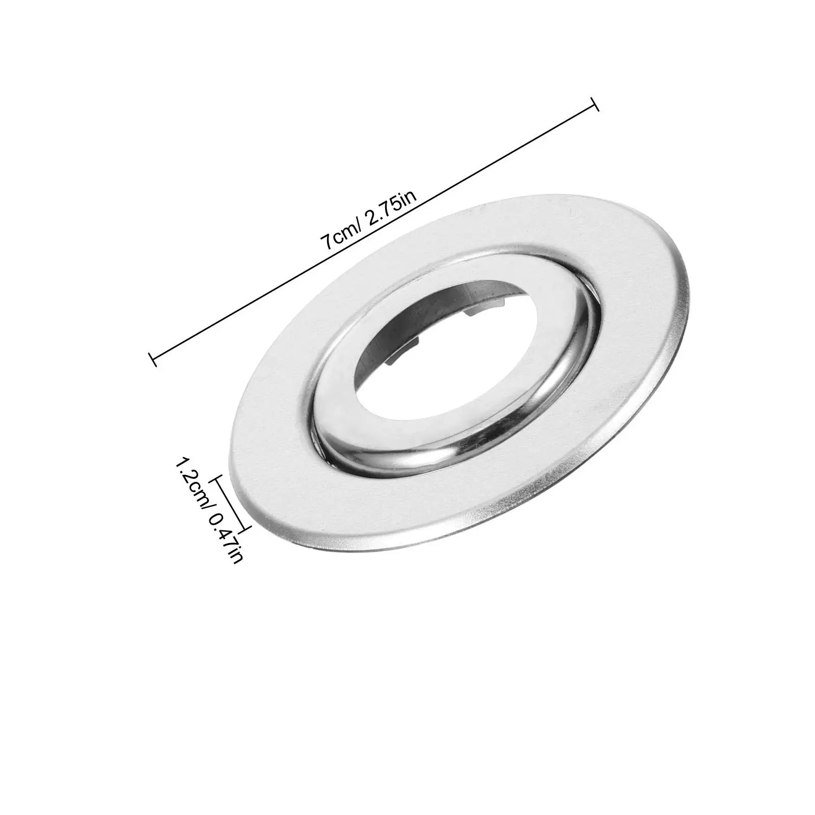 10Pcs Expandable Round Escutcheon Cover Plate for Fire Sprinkler Head Stainless Steel Dust-Proof Decorative Wall Flange Cover