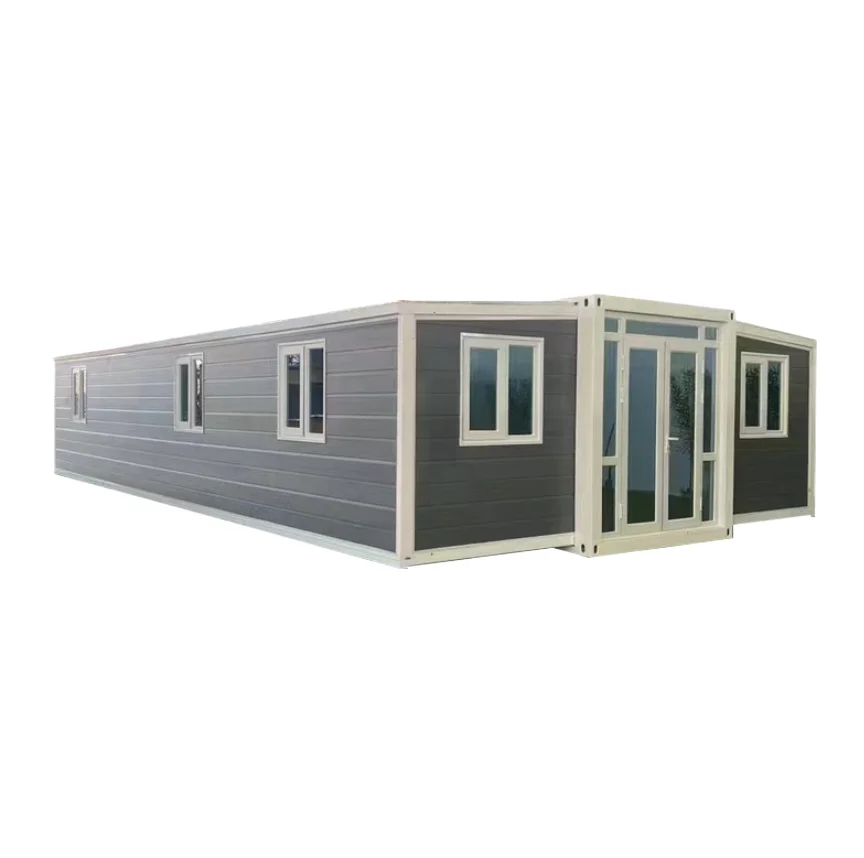 Assembleable 20ft Foldable And Movable Residential Expandable Double-wing Box Live-able Container Houses Ready To Living
