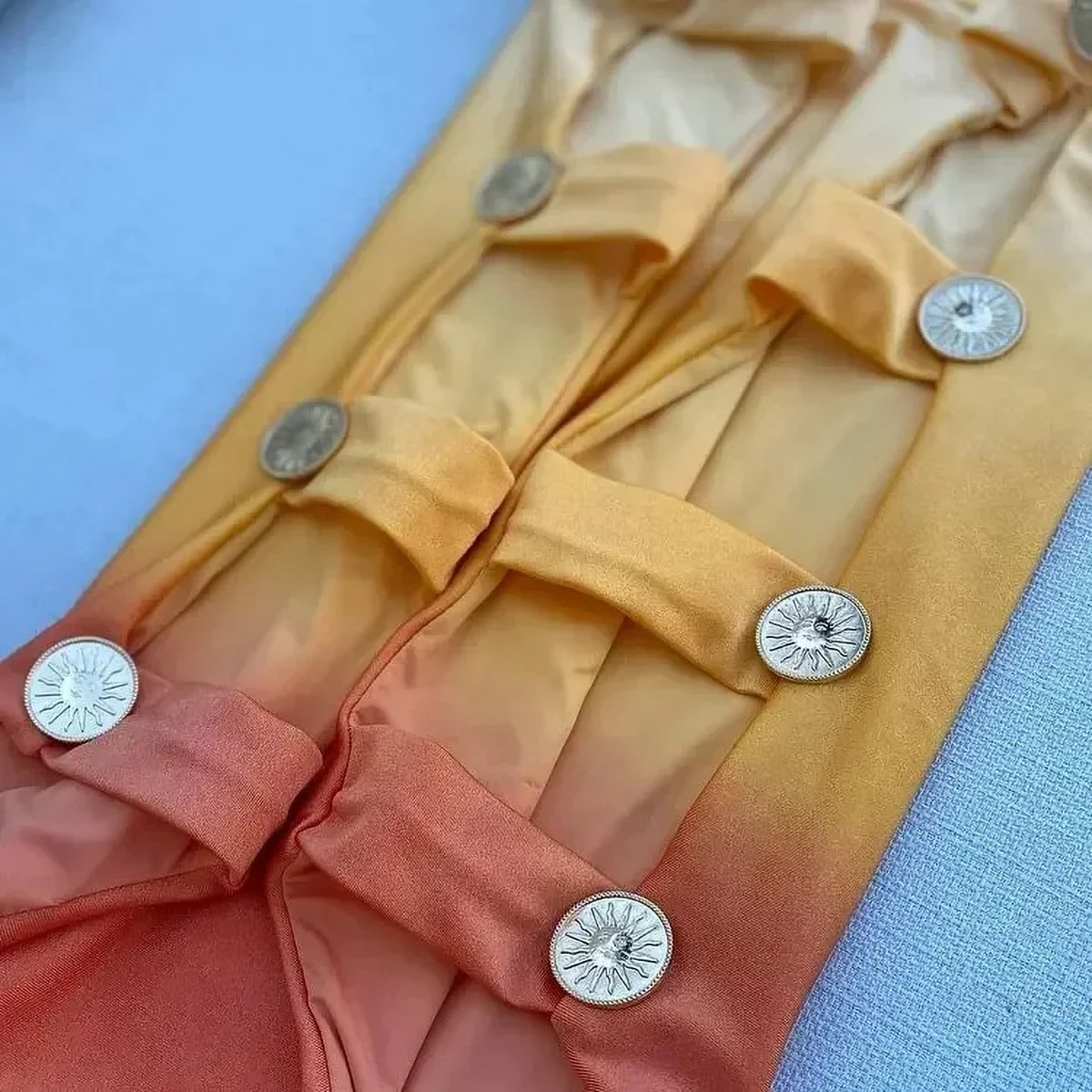 ชุดว่ายน้ําวันพีซพิมพ์ลายไล่ระดับสีปี 2025 พร้อมผ้าซิ่น - ชุดบอดี้สูทไมโครบิกินี่สําหรับผู้หญิงชุดว่ายน้ําวันหยุดฤดูร้อน