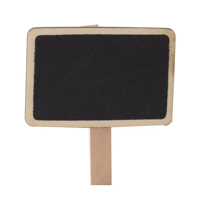 Creative Small Blackboard Design Square Blackboard Clip Wooden Message Board Mini Writing Board Bulletin Board Household Groceri