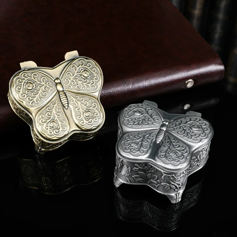 Butterfly Jewelry Storage Box for Earrings Necklace Treasure Case Unique Home Decor Keepsake Collectible Box