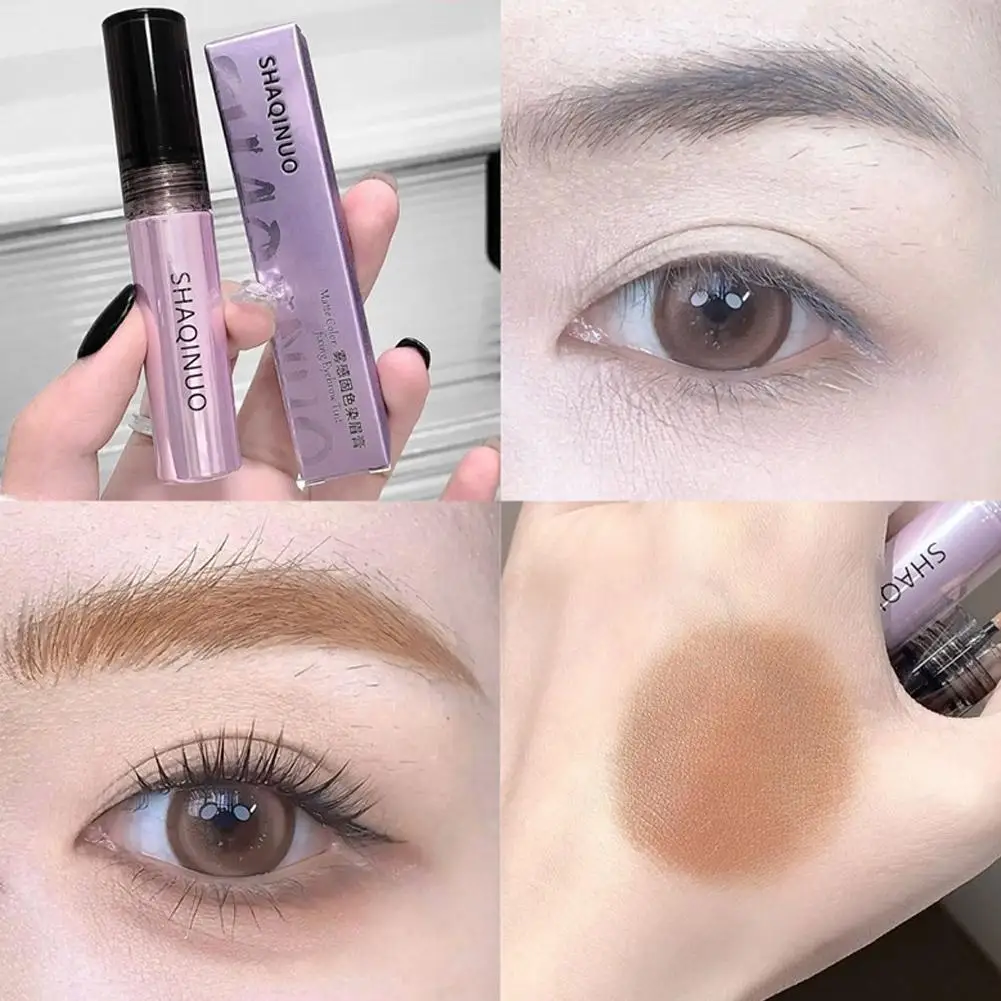 5가지 색상 눈썹 염색 크림 오래 지속되는 핑크 브라운 컬러 눈썹 마스카라 틴트 땀 방지 와일드 브로우 강화 크림 화장품