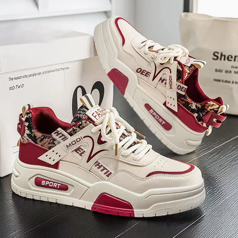 New Hot Selling Men's Casual Board Shoes Height Increasing Student Sports Shoes Men's Single Shoes