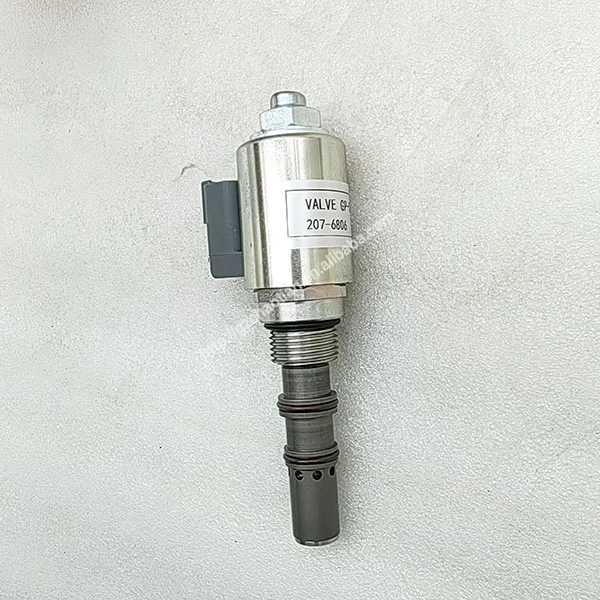 High Quality Solenoid Valve 2076806  Diesel Engine 24V Solenoid Valve 207-6806 for - 950G 962G 966G 972G 980G Wheel Loader