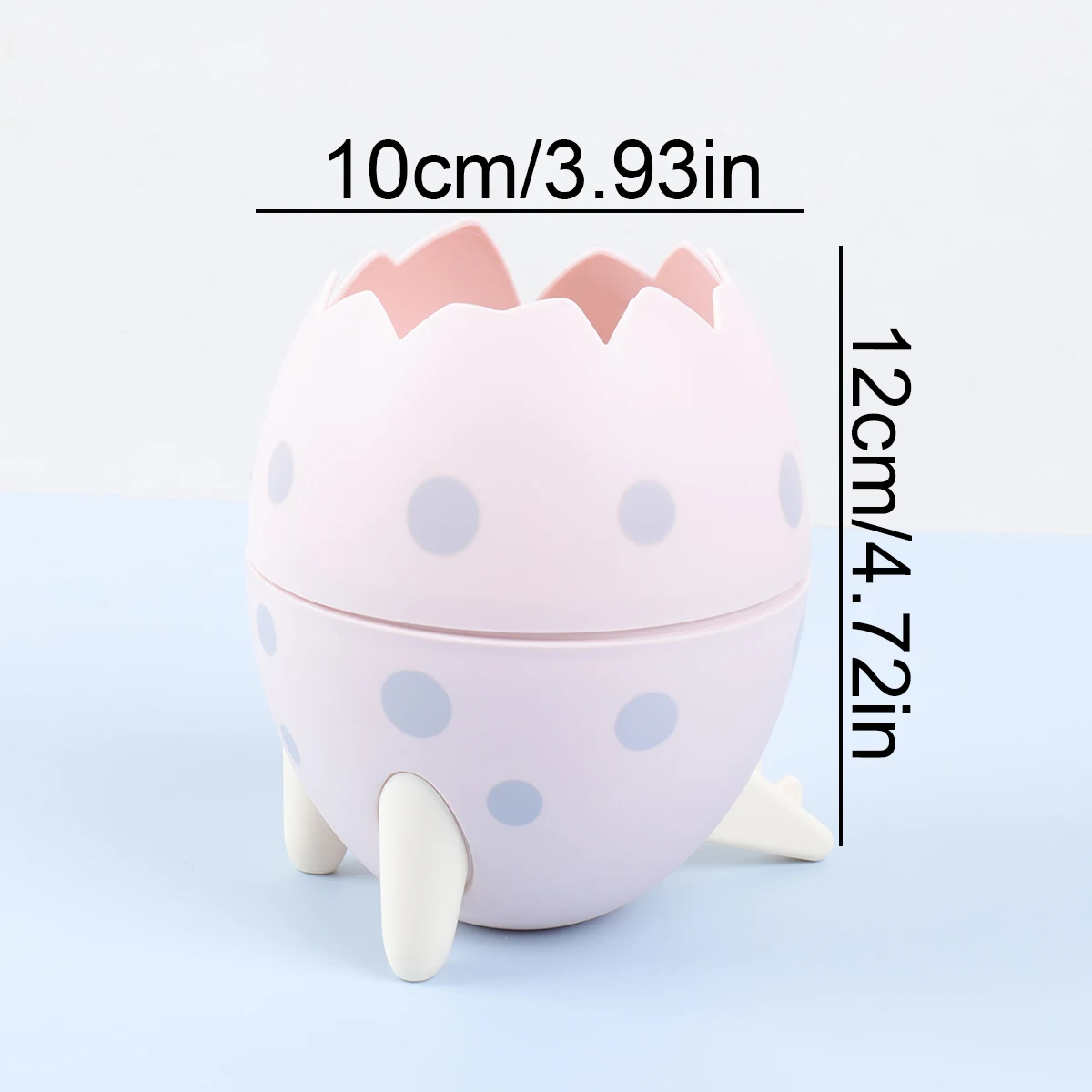 Cartoon Dinosaur Egg Pen Holder - Cute Novelty Pencil Pot Detachable Desktop Ornament School Supplies Kids Gift Organizer