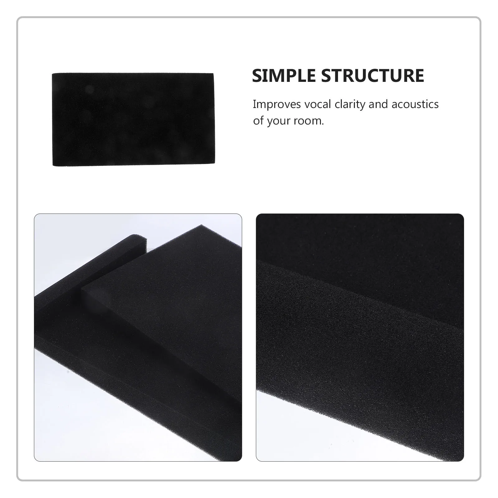 

2Pcs Sponge Speaker Acoustic Isolation Pads Noise Isolation Cushion Monitor Pads Improve Vocal Clarity Home Use
