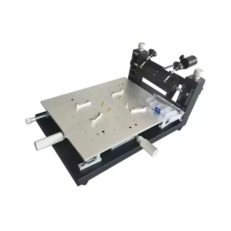 Precision Screen Printing Table For 370*470mm Stencils Contour Reference Holes For PCB Positioning