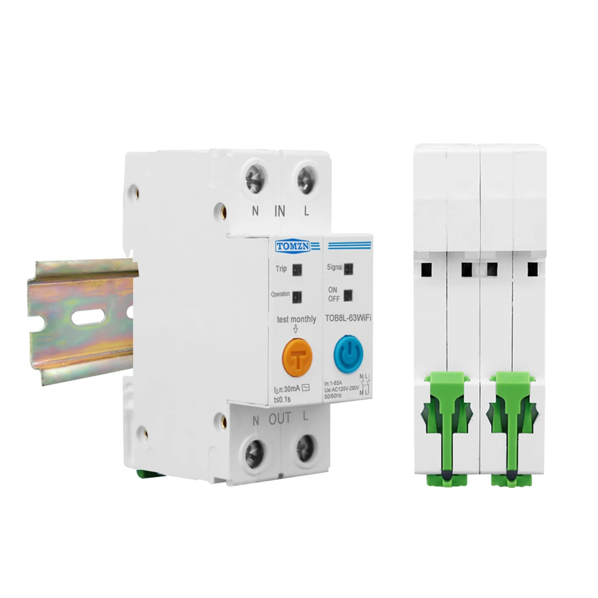 63A ewelink WIFI Smart Switch Energy Meter Kwh Metering Monitoring Circuit Breaker Timer Relay for Smart Home TOMZN MCB