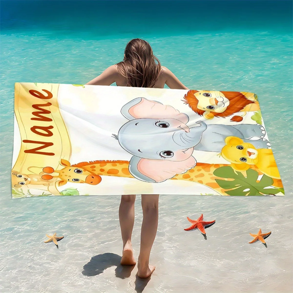 Custom Beach Towel Personalized Name Photo 160x80cm Microfiber Bath Towels Soft Absorbent Beach Blanket Summer Accessories