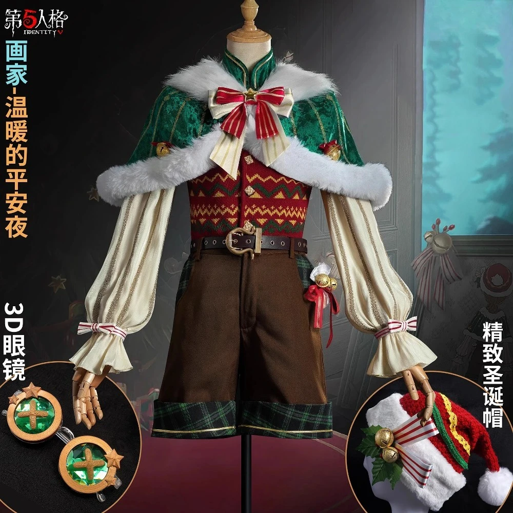 

Identity V Edgar Valden Painter Warm Christmas Eve QiZhen Fashion Game Suit Lovely Cosplay Costume Party Outfit