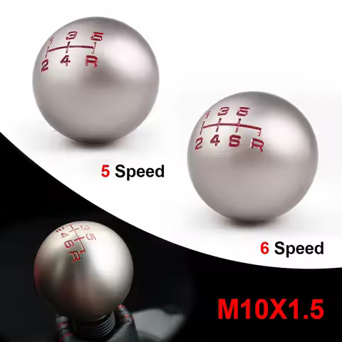 Aluminum 5/6 Speed JDM Ball Shape Shift Gear Knob M10*1.5 For Honda Fit Civic City FD2 FN2 EP3 TYPE R DC2 DC5 AP1 AP2 S2000 F20C