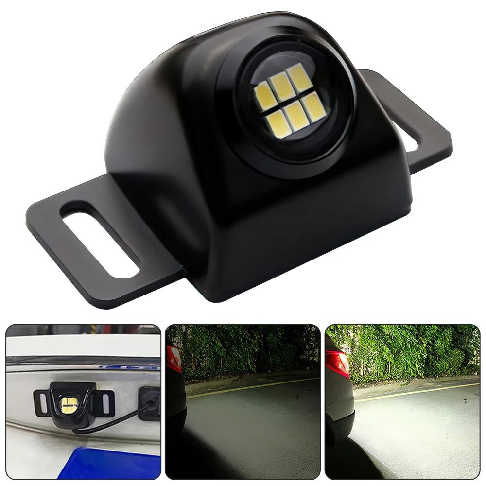 

1/2 шт. автомобильный фонарь заднего хода, резервный задний фонарь 12-24 В, мини-дополнительный фонарь заднего хода 5 Вт 3020 6 светодиодов для предупредительной о парковке грузовика