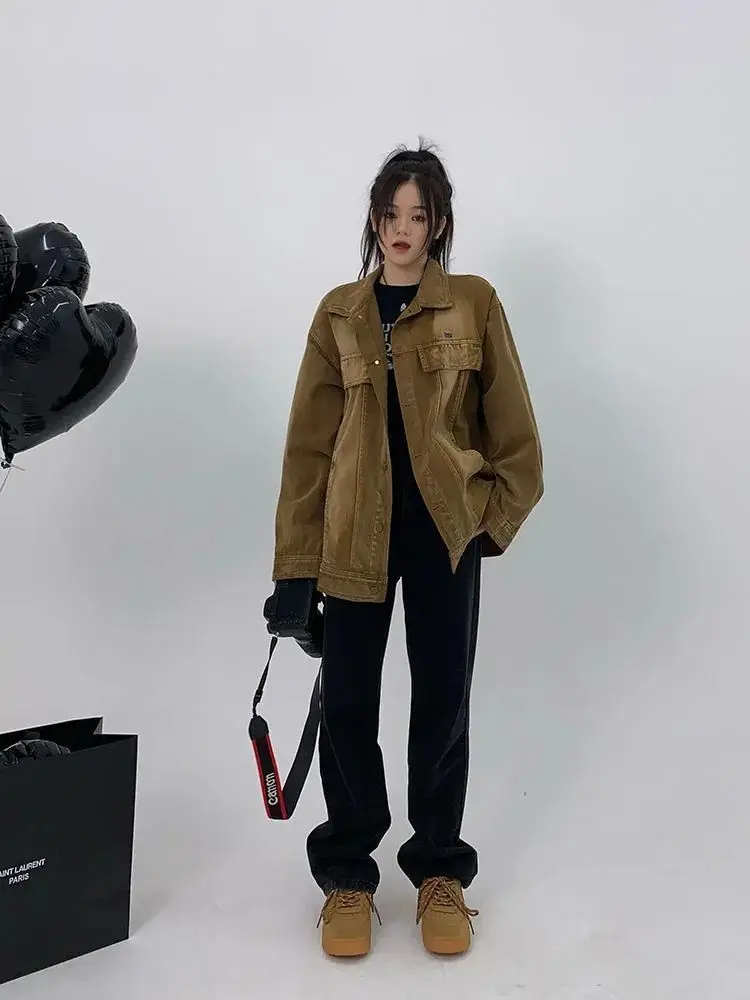 

Women'S Jeans Youthful Woman Clothes Embroidery Floral Pattern Print Graphic Art Decoration Female Denim Fashion Aesthetic