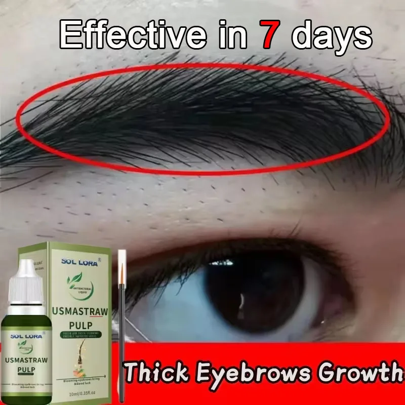 Fast Eyebrow Growth Serum 7 Day Eyelash Hair Growth Anti Hairs Loss Product Prevent Baldness Fuller Thicker Lengthening Eyebrow