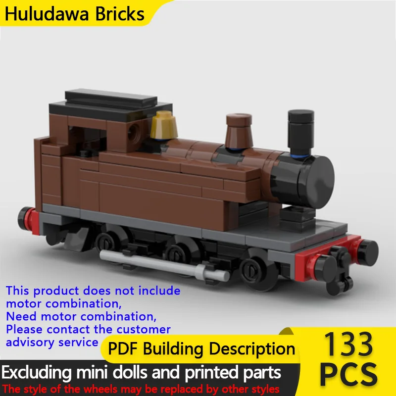 

Модель городского автомобиля MOC, строительные кирпичи E2, голова паровоза, модульная технология, детские праздничные подарки, сборка игрушек, костюм