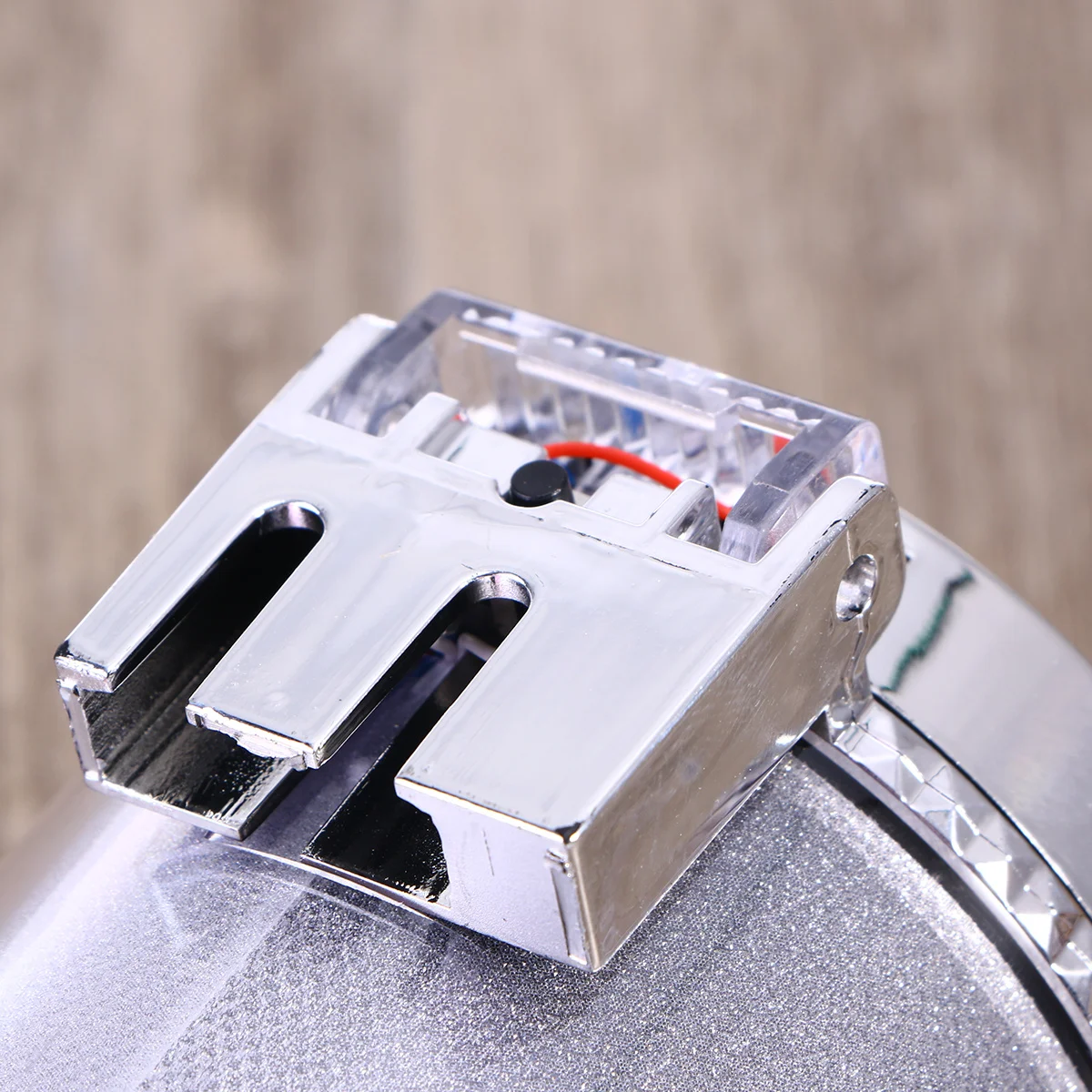 

Led Ashtray For Car Smokeless Cigarette Holder Built-In Light Fit Cup Holder Self-Cleaning Design Silver