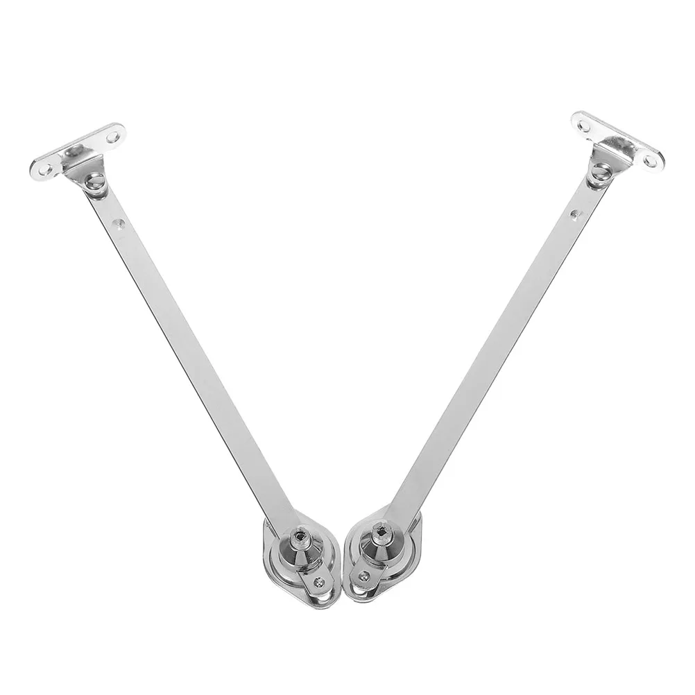 

2pcs Cabinet Flap Support Hinges Soft Close Heavy Duty Lid Stay Kitchen Cupboard Door Storage Box Household Organization