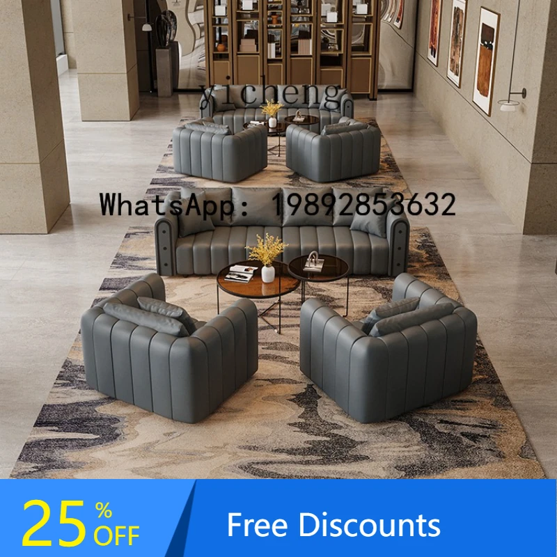 Sales Office Reception Sofa Beauty Salon Club Vip Rest Area Business Meeting Negotiation Sofa Combination