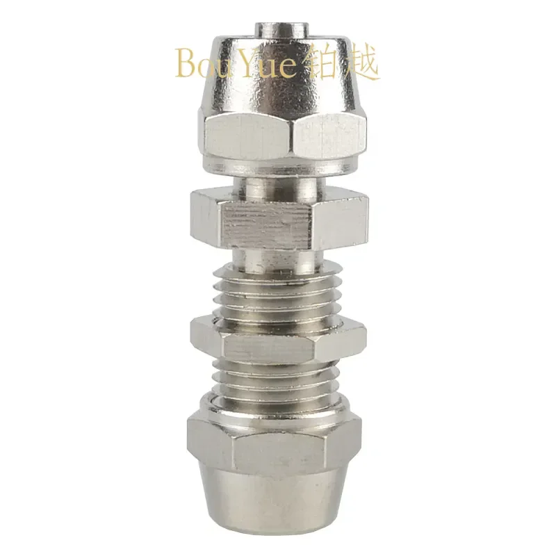 for PM4/6/8/10/12mm Copper Pneumatic Quick Screw Joint String Plate Through Baffle Plate Lock Mother Trachea Butt