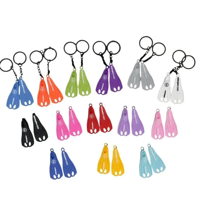 Diving Fin Keychain Ocean Theme Pendant For Backpack Bag Decoration Diver Gift Accessory view 6